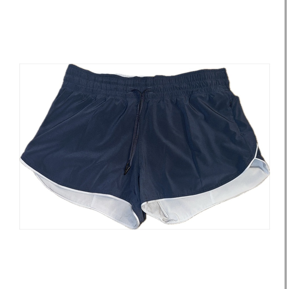 Lululemon Athletica navy and baby blue reversible Women's Athletic Shorts